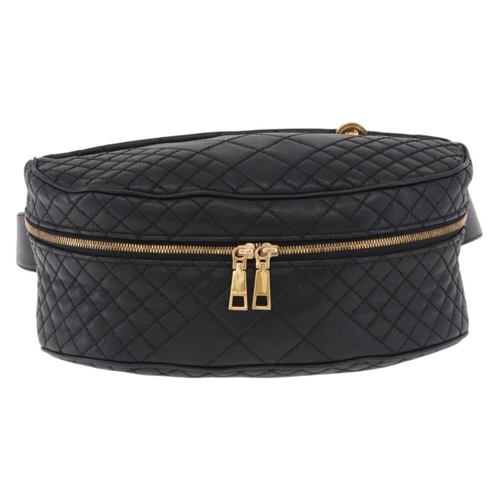 Versace Leather Crossbody Bag Black